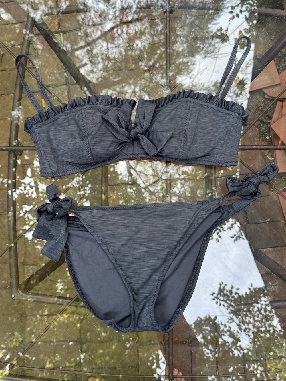 Betsey Johnson Tie-Side Bikini Set - Stylish Swim Top & Bottom